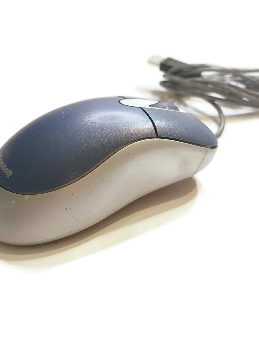 Microsoft Optical USB Mouse Blue PS/2 Compatible Model X08-72983 Tested WORKS